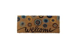 BEJ NAZAR BONCUKLU KAPI ÖNÜPASPASI 60X25CM