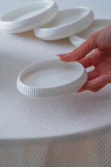 BIANCO LINEA TEKLİ MİNİ TABAK 10CM