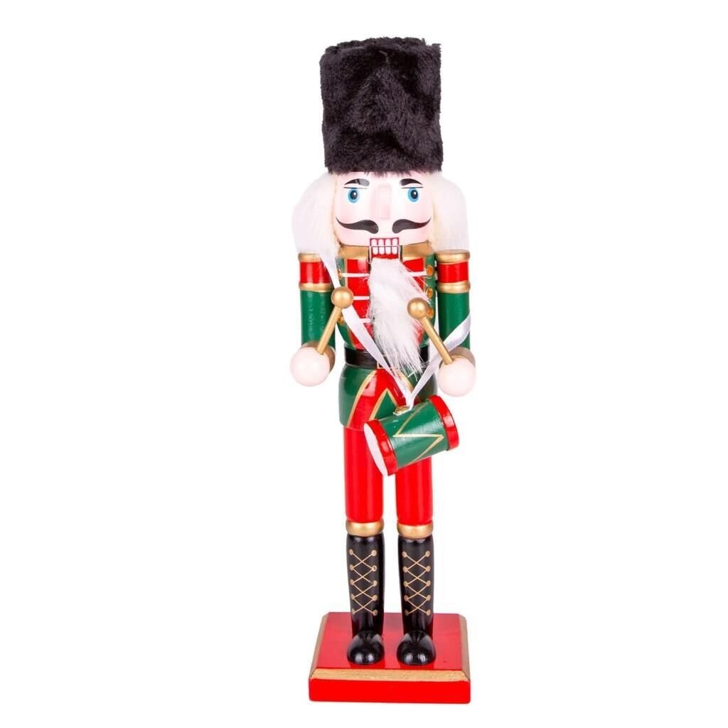 KIRMIZI YEŞİL ŞAPKALI KURŞUN ASKER NOEL DEKOR 30CM