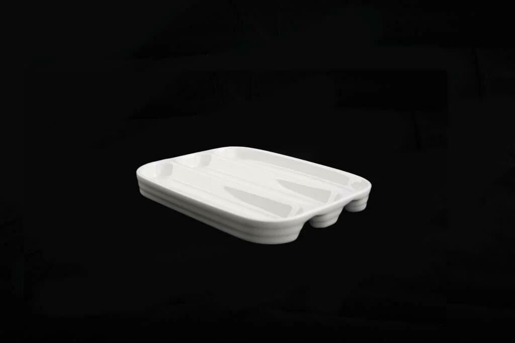 AROW PURE PORSELEN 3 BÖLMELİ SUNUM TABAK