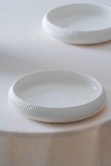 BIANCO LINEA TEKLİ ÇUKUR TABAK 21CM