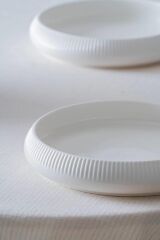 BIANCO LINEA TEKLİ ÇUKUR TABAK 21CM