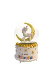 UNICORN IŞIKLI MÜZİKLİ KAR KÜRESİ DESEN1