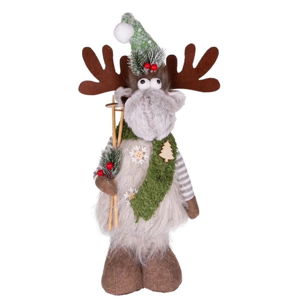 YEŞİL GRİ GEYİK NOEL DEKOR 20X11X64CM