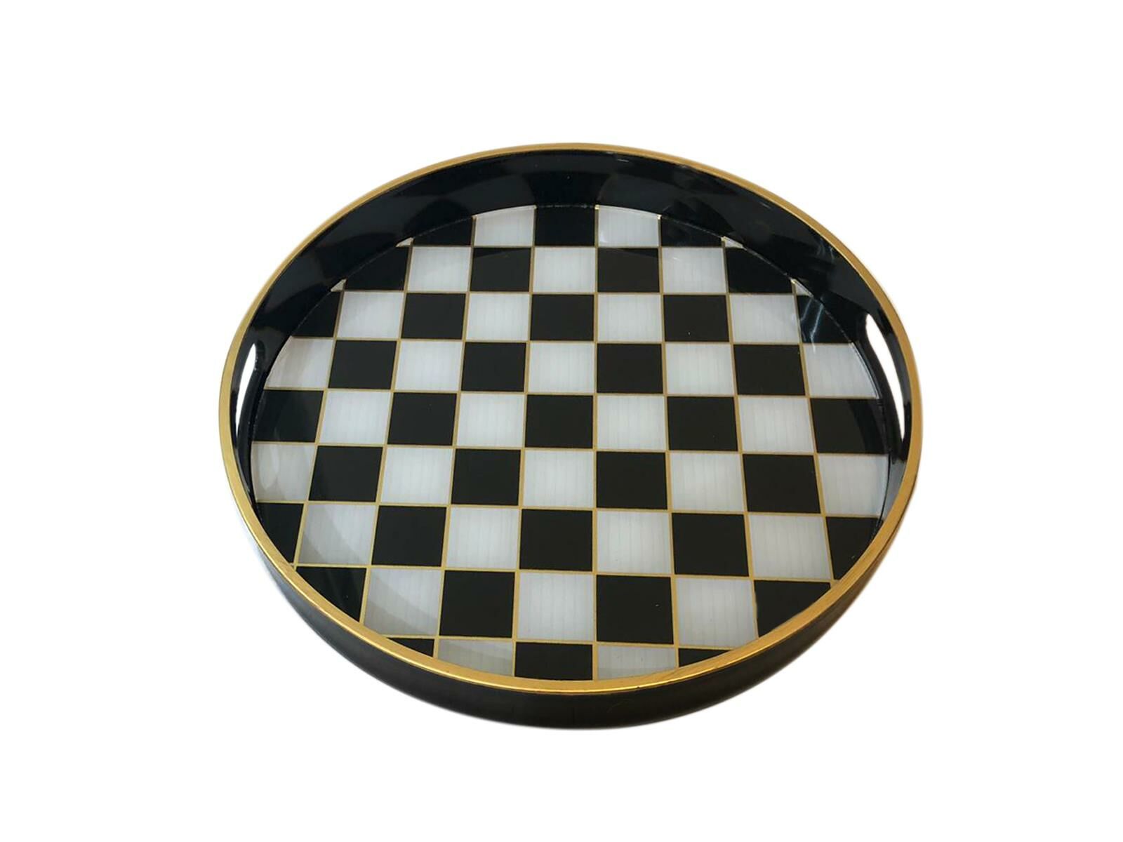 DAMA DESEN YUVARLAK TEPSİ 37cm