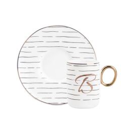 MONO B HARFİ TEK KİŞİLİK TÜRK KAHVESİ FİNCANI