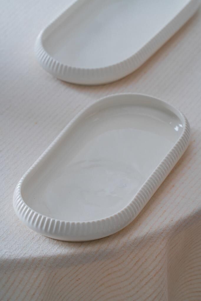 BIANCO LINEA OVAL KAYIK TABAK 10X23CM