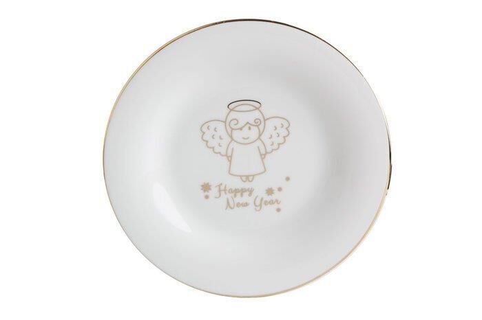 GOLD TWINKLE DESEN3 PASTA/KAHVALTI TABAK 22CM