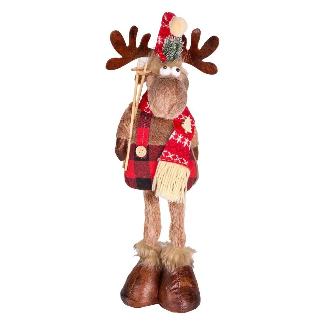 KAHVERENGİ GEYİK NOEL DEKOR 20X15X60CM