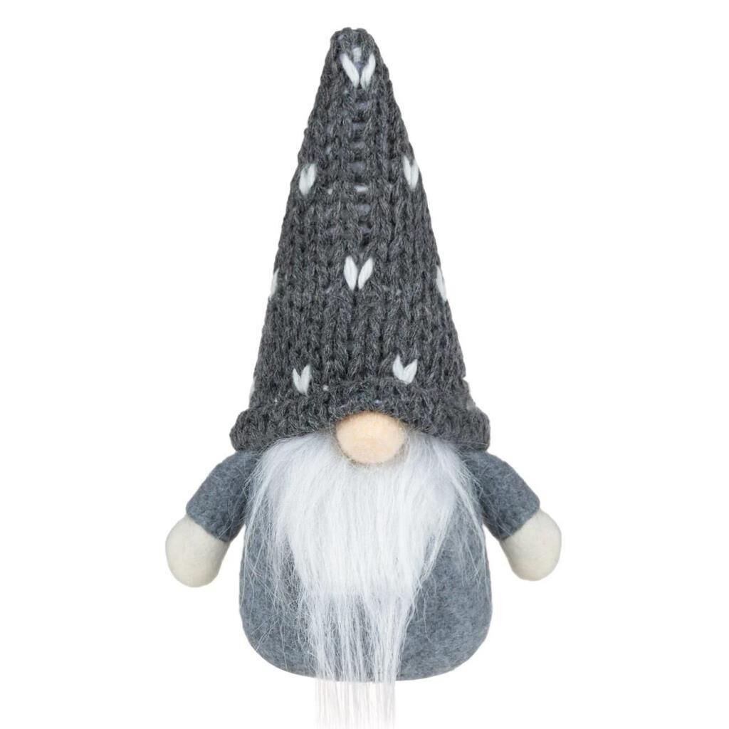 KOYU GRİ NOEL CÜCE DEKOR 17CM