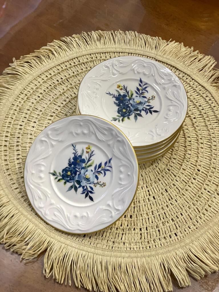 ROLYEF BLUE 6'LI ÇAY TABAK 13CM