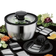 SİYAH HAZNELİ SALATA KURUTUCU&RENDE SETİ