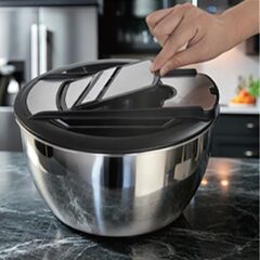 SİYAH HAZNELİ SALATA KURUTUCU&RENDE SETİ