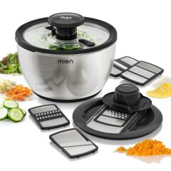 SİYAH HAZNELİ SALATA KURUTUCU&RENDE SETİ