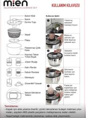 SİYAH HAZNELİ SALATA KURUTUCU&RENDE SETİ