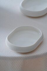 BIANCO LINEA OVAL KAYIK TABAK 10X14CM