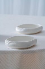 BIANCO LINEA OVAL KAYIK TABAK 10X14CM