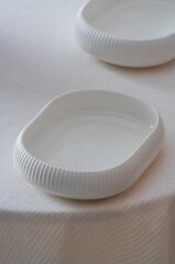 BIANCO LINEA OVAL KAYIK TABAK 13X18CM