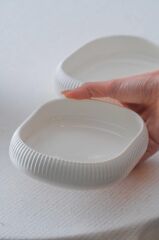 BIANCO LINEA OVAL KAYIK TABAK 13X18CM