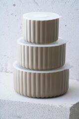 BLUSH BEJ 3'LÜ SAKLAMA KABI