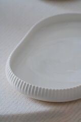 BIANCO LINEA OVAL KAYIK TABAK 13X20CM