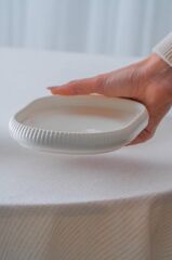 BIANCO LINEA OVAL KAYIK TABAK 13X20CM