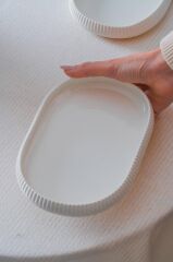 BIANCO LINEA OVAL KAYIK TABAK 13X20CM