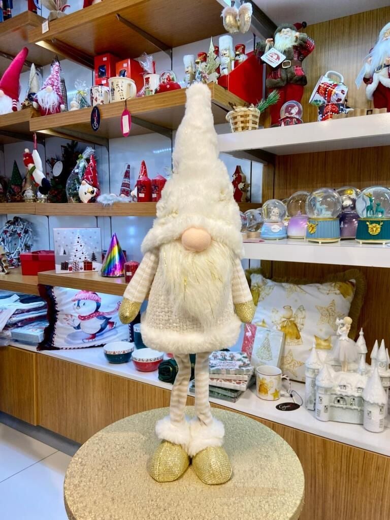 YILBAŞI AYAKTA DURAN KREM ALTIN CÜCE 55CM