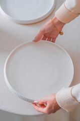 BIANCO LINEA TEKLİ SERVİS TABAK 26CM