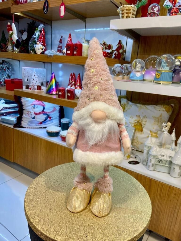 YILBAŞI SALLANAN PEMBE CÜCE 42CM