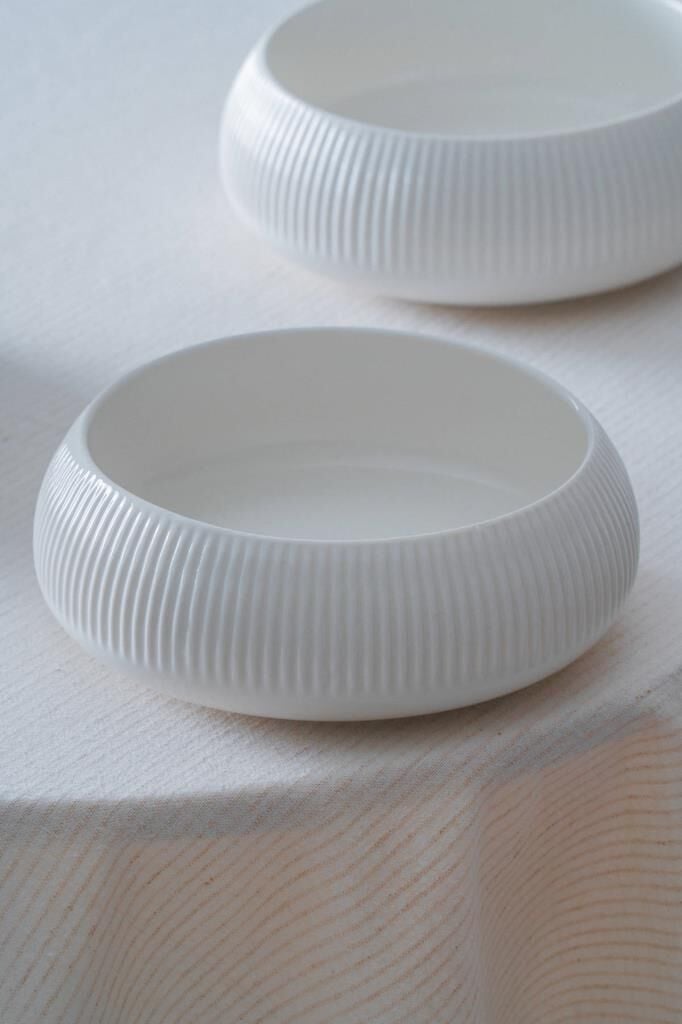 BIANCO LINEA 3'LÜ BOL KASE 18CM