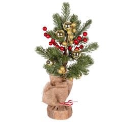 BERRY'Lİ ÇINGIRAKLI NOEL DEKOR 14X38CM