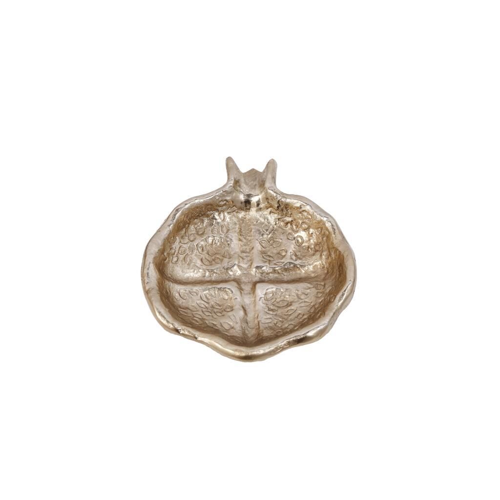 FRUİT AÇIK GOLD METAL ÇEREZLİK/DEKORATİF TABAK 24X29CM