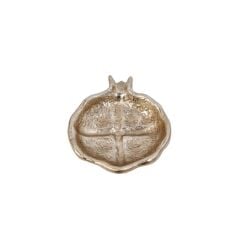 FRUİT GOLD METAL ÇEREZLİK/DEKORATİF TABAK 24X29CM