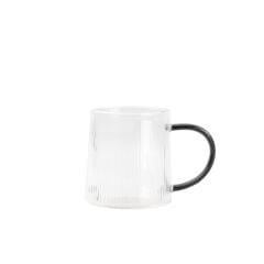 GRİ KULPLU CAM BARDAK 380ML