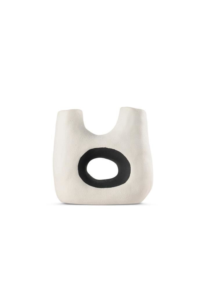SİYAH BEYAZ SOYUT DESEN DEKOR 18CM