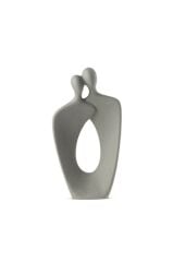 GRİ SARILAN ÇİFT DEKOR 28CM