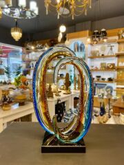 KRİSTAL CAM KARIŞIK RENKLİ DEKOR 30CM