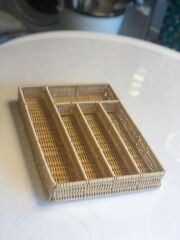 SENTETİK HASIR BEJ ÇEKMECE İÇİ KAŞIKLIK