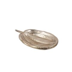 FRUİT AÇIK GOLD METAL DEKORATİF TABAK 18X29CM