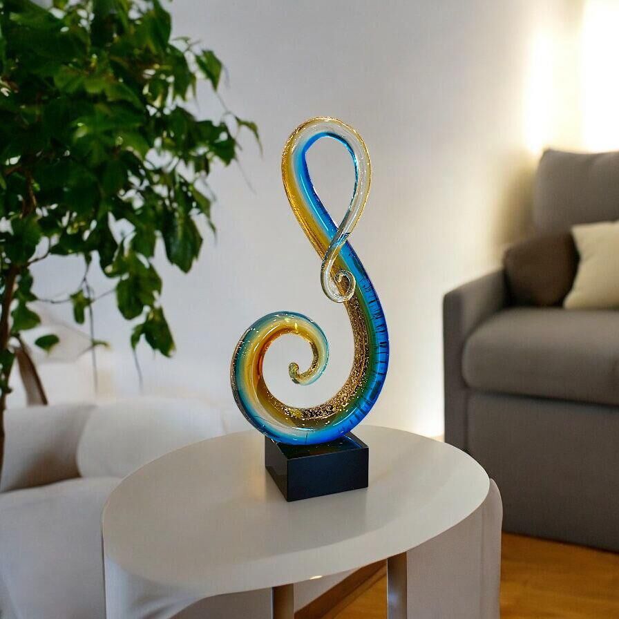 KRİSTAL CAM SOL ANAHTARI DEKOR 15X33CM