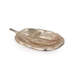 FRUİT AÇIK GOLD METAL DEKORATİF TABAK 23X37CM