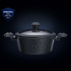 BIO DIAMOND ANTİBAKTERİYEL KULP İNDÜKSİYON TABAN TENCERE 24CM 4LT
