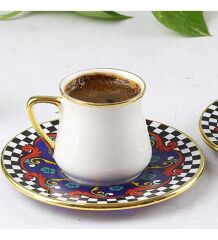 LENORA 6 KİŞİLİK TÜRK KAHVESİ FİNCANI