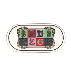 ALFABET OVAL SERVİS TABAK 16X32CM