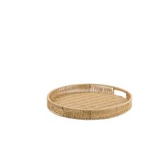 SENTETİK HASIR YUVARLAK TEPSİ 25CM