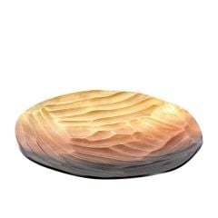 ALTIN BAKIR KAHVE TEPSİ/DEKOR 34CM
