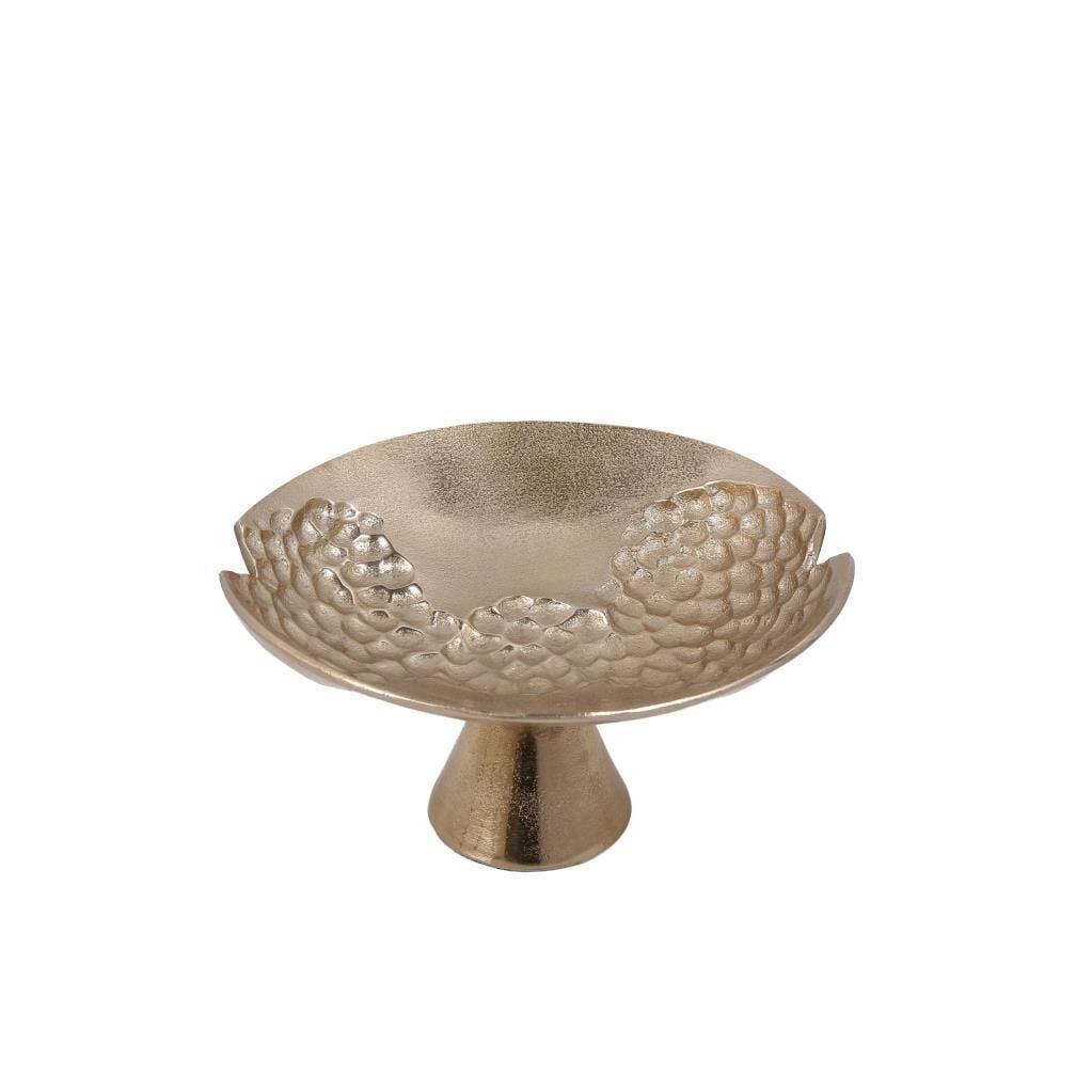 FRUİT GOLD METAL AYAKLI DEKORATİF KASE 30X33X21CM