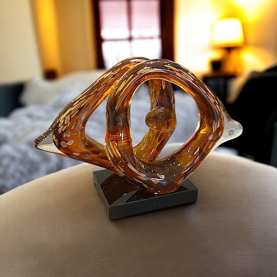 KRİSTAL CAM SİYAH KAHVE DEKOR 19X28CM