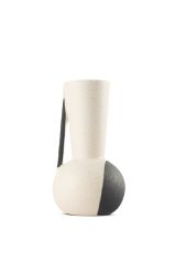 SİYAH BEYAZ VAZO/DEKOR 21CM